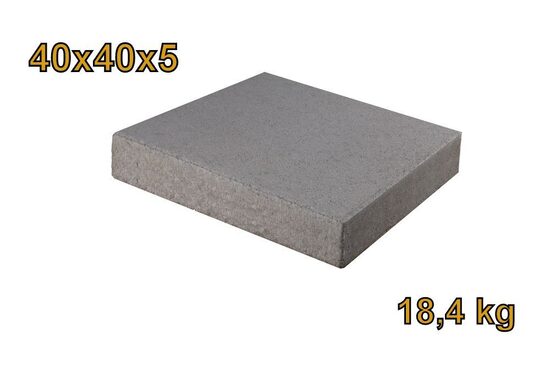 Gehwegplatte / Terassenplatte / Ballastierung / 40x40x5 / grau / 18,4kg / Beton / zur Selbstabholung